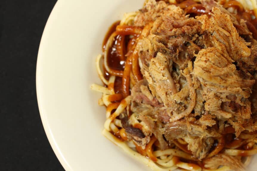 BBQ Spaghetti Marlowes Memphis BBQ